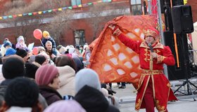 Масленица в Октябрьском округе Иркутска