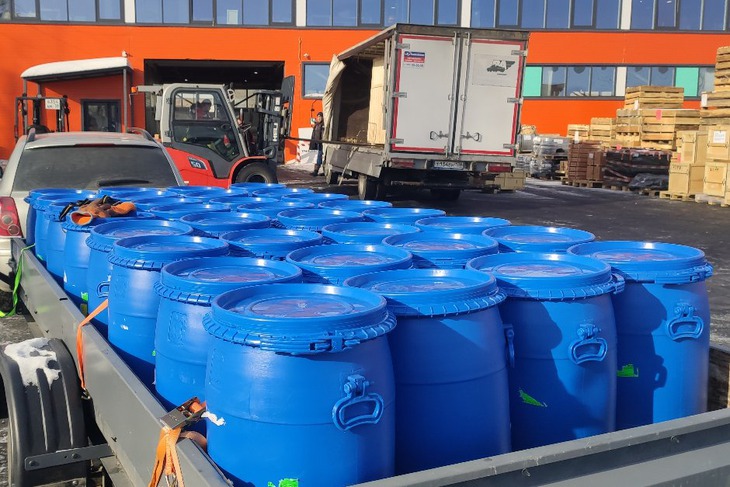 Отправка второй партии гуманитарной помощи. Фото пресс-службы Народного фронта по Иркутской области