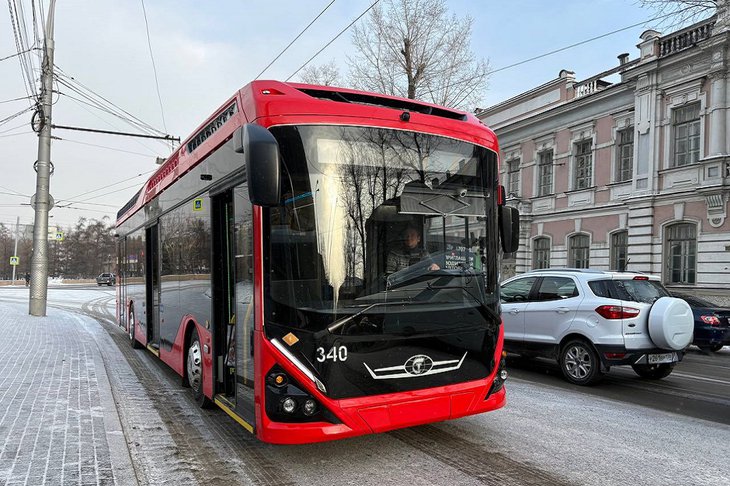 Троллейбус «Адмирал». Фото пресс-службы администрации Иркутска