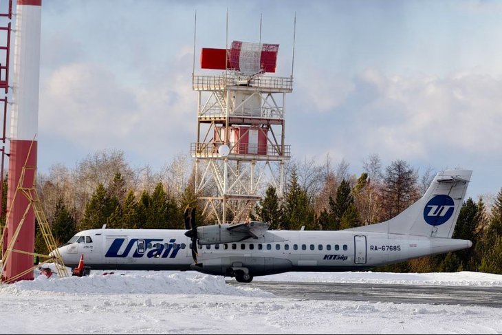 Самолет. Фото из телеграм-канала аэропорта Братска