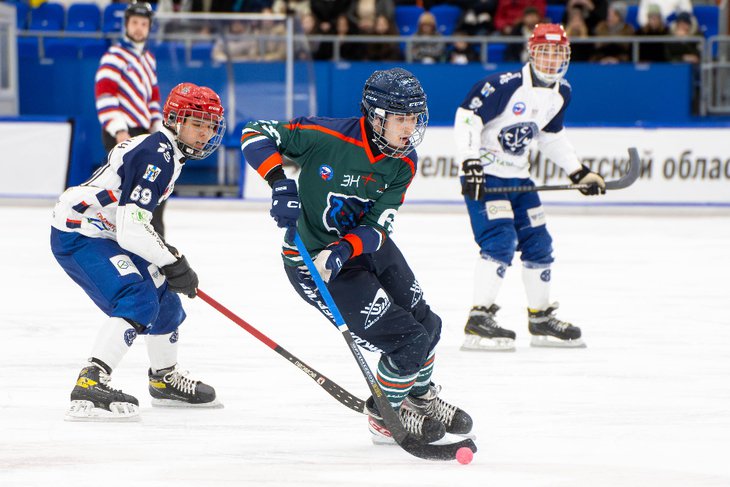 Хоккей с мячом. Фото Татьяны Глюк