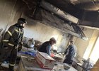 Пожар в кафе. Фото пресс-службы ГУ МЧС по Иркутской области