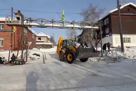Бодайбо. Скриншот видео из телеграм-канала губернатора Игоря Кобзева