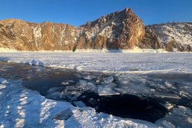 Место провала автомобиля. Фото прокуратуры Иркутской области