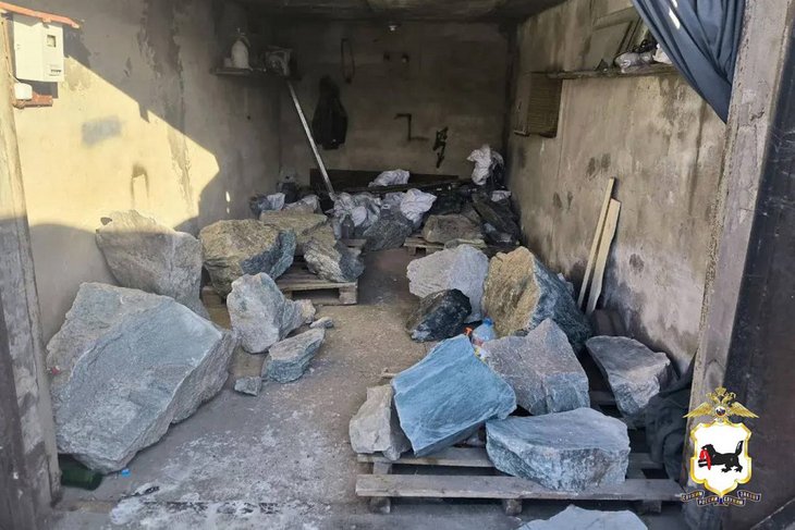 Изъятый нефрит. Фото ГУ МВД России по Иркутской области