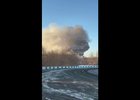 Пожар. Скриншот видео из телеграм-канала svodka38