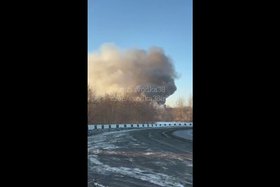 Пожар. Скриншот видео из телеграм-канала svodka38