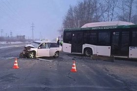 Авария в Братске. Фото Госавтоинспекции Иркутской области