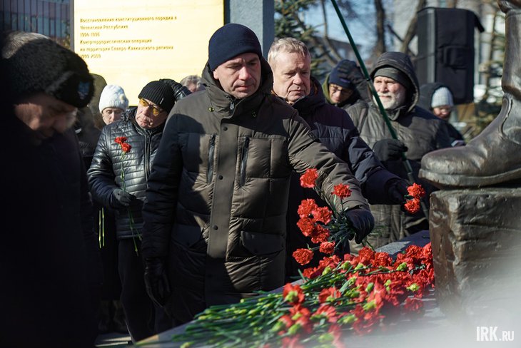 Митинг в честь Дня защитника Отечества. Фото Маргариты Романовой, IRK.ru