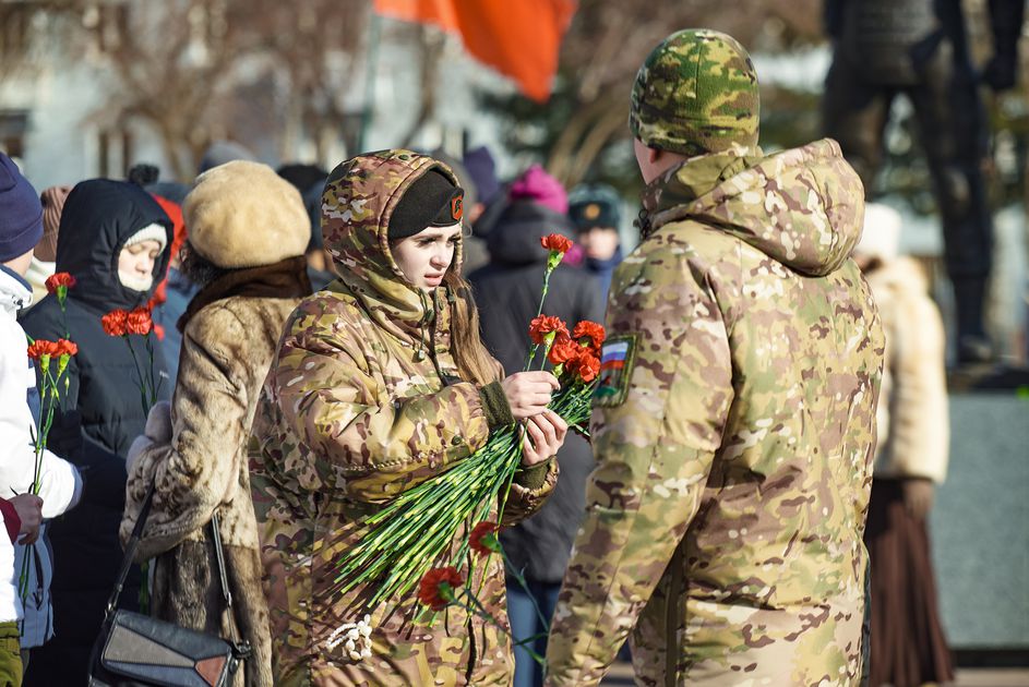 Митинг, посвящённый Дню защитника Отечества