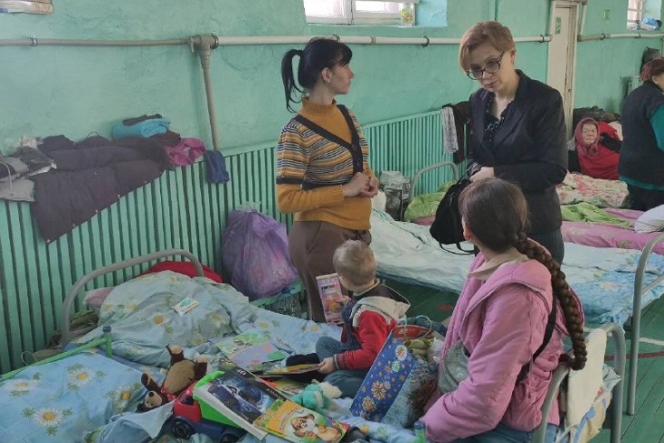 ПВР для пострадавших жителей. Фото предоставлено Викторией Сергеевой