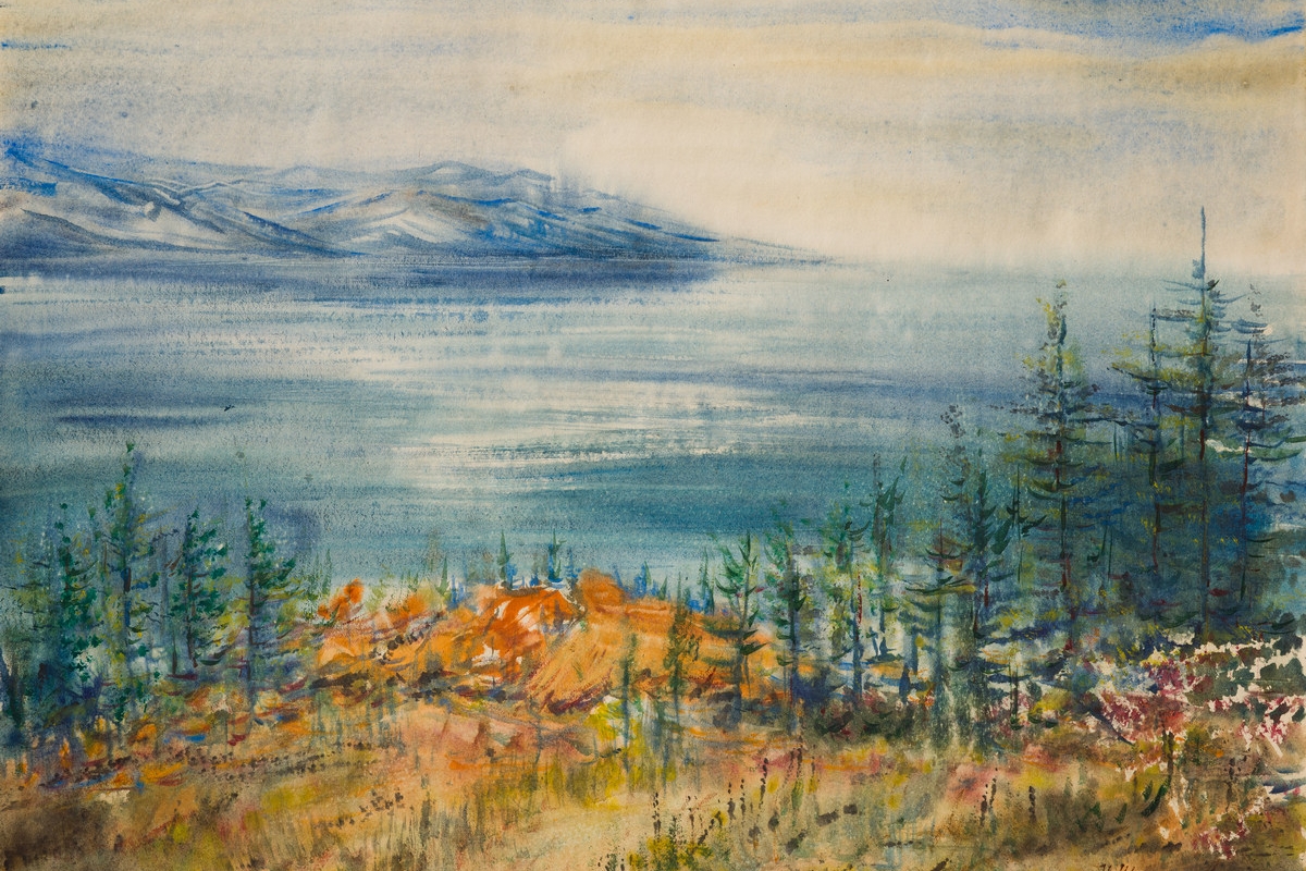 Никита Шелтунов «Берег Байкала». Изображение предоставлено Иркутским областным художественным музеем