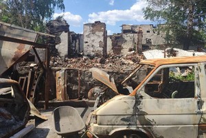 Город обстреливали «Градами». Фото предоставлено Викторией Сергеевой