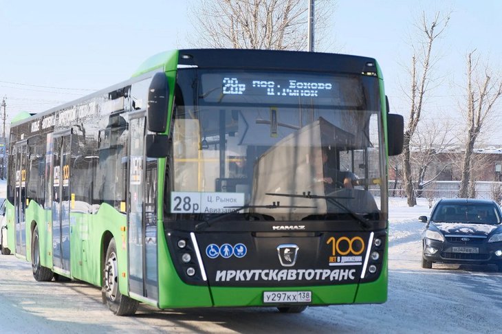 Автобус. Фото пресс-службы администрации Иркутска