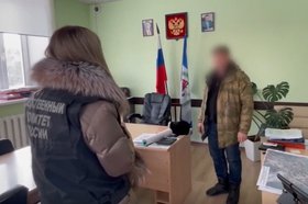Задержание главы Бодайбо. Скриншот видео СУ СК России по Иркутской области