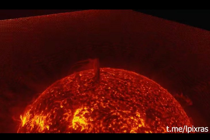 Выброс плазмы. Фото из телеграм-канала лаборатории солнечной астрономии ИКИ РАН