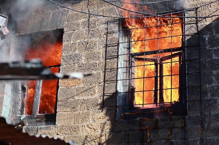 Пожар. Фото Кирилла Шипицина