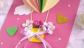 Мастер-класс по созданию открытки-аппликации к 8 Марта