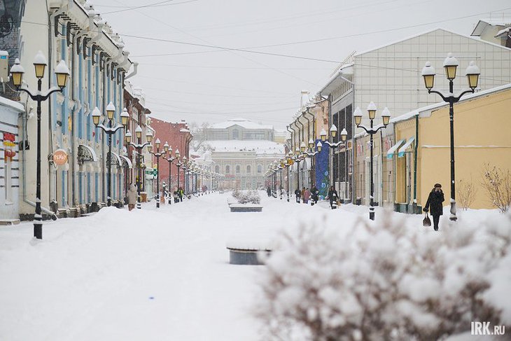 Центр Иркутска зимой. Фото Маргариты Романовой, IRK.ru