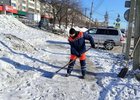 Снегоуборочные работы. Фото пресс-службы администрации Иркутска