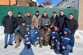 Участники КЧС в Бодайбо. Фото пресс-службы правительства Иркутской области