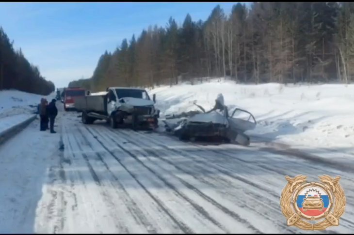 Последствия аварии. Фото пресс-службы Госавтоинспекции Иркутской области