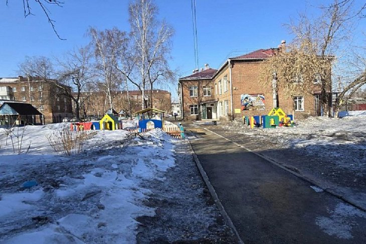 Территория детсада. Фото пресс-службы думы Иркутска