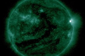 Вспышка на Солнце. Фото из телеграм-канала лаборатории солнечной астрономии ИКИ РАН