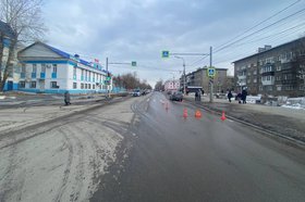Место ДТП. Фото пресс-службы Госавтоинспекции Иркутска