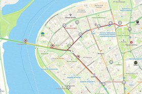 Пробки. Скриншот с сайта http://www.2gis.ru*