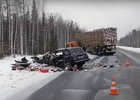 Авария. Скриншот видео пресс-службы Госавтоинспекции Иркутской области