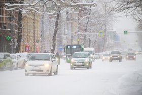 Снег в Иркутске. Фото Маргариты Романовой, IRK.ru