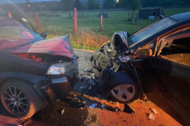 Авария. Фото пресс-службы ГУ МВД России по Иркутской области