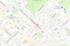 Ограничение проезда. Скриншот с сайта Яндекс.Карты