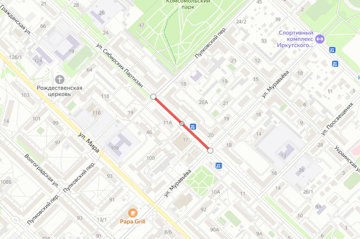 Ограничение проезда. Скриншот с сайта Яндекс.Карты