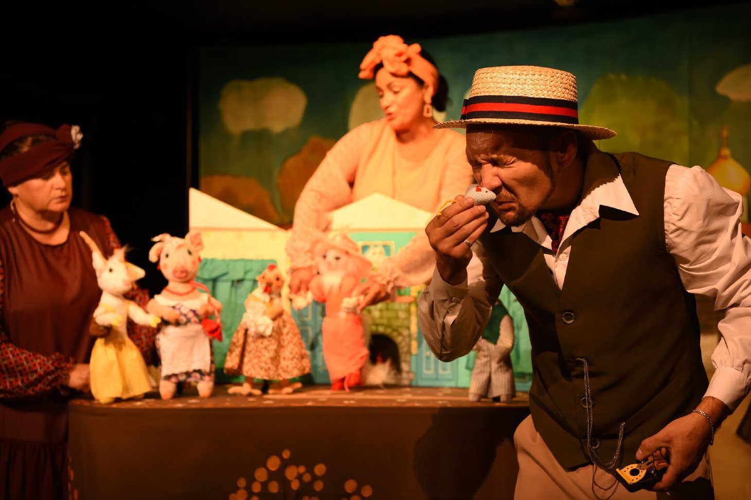 Сцена из спектакля «Кошкин дом». Фото: Братский театр кукол «Тирлямы»