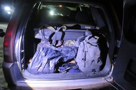 Автомобиль браконьеров. Фото пресс-службы ГУ МВД России по Иркутской области