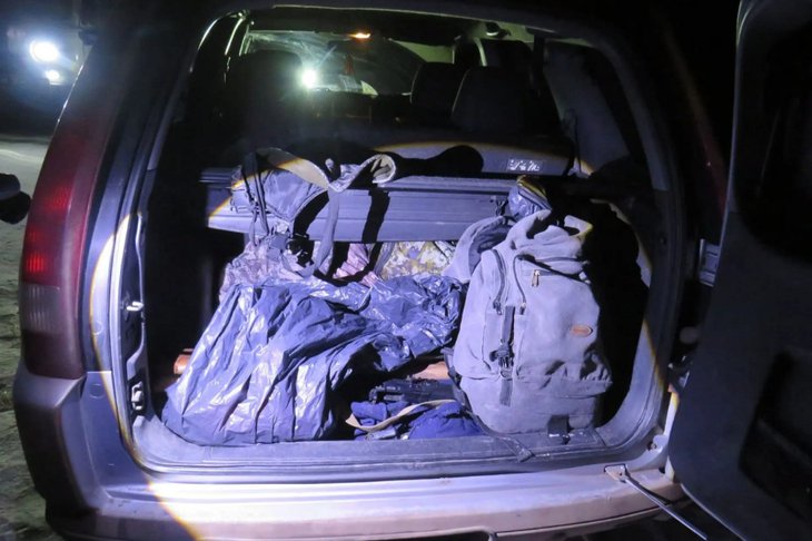 Автомобиль браконьеров. Фото пресс-службы ГУ МВД России по Иркутской области