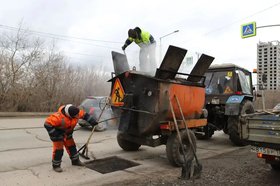 Ремонт дорог. Фото пресс-службы мэрии Иркутска