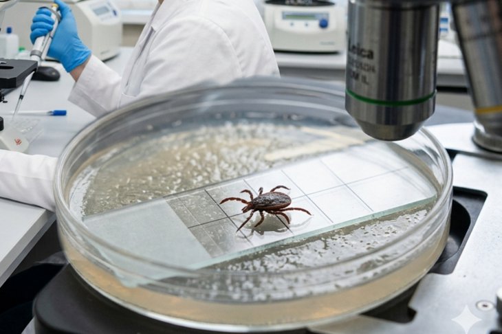 Клещ. Изображение сгенерировано нейросетью Nano Banana Pro