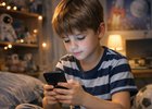 Ребенок со смартфоном. Изображение сгенерировано нейросетью ChatGPT Image Generator