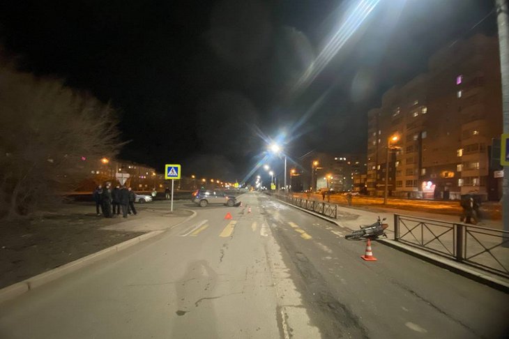 Место аварии. Фото пресс-службы Госавтоинспекции Иркутска