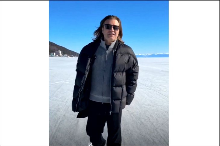 Дмитрий Маликов на Байкале. Скриншот видео из телеграм-канале певца