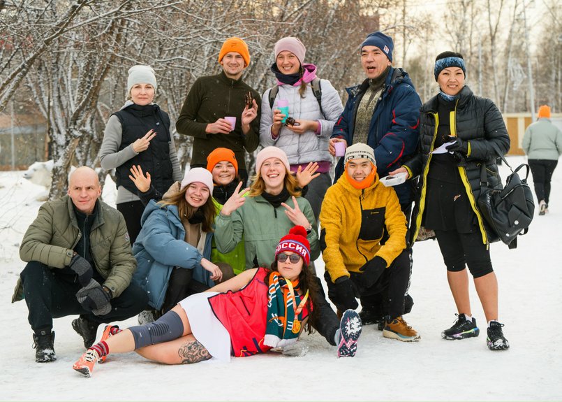 Участники пробежки. Фото предоставлено беговым клубом «Железный гусь»