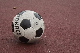 Футбольный мяч. Фото Маргариты Романовой, IRK.ru