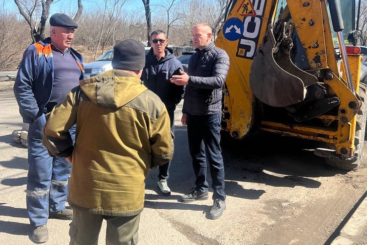 Подготовка к ремонту дороги. Фото пресс-службы думы Икрутска