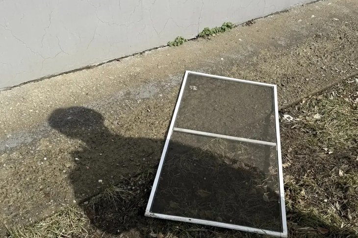 Антимоскитная сетка на земле. Фото пресс-службы СУ СКР по Иркутской области