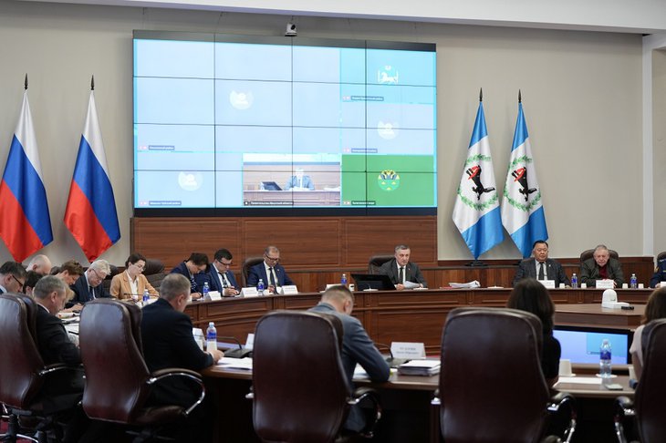 Заседание. Фото пресс-службы правительства Иркутской области