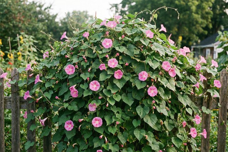 Вьюнки. Изображение сгенерировано Nano Banana