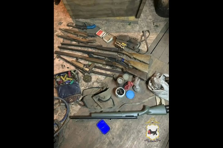 Оружие. Фото пресс-службы ГУ МВд по Иркутской области